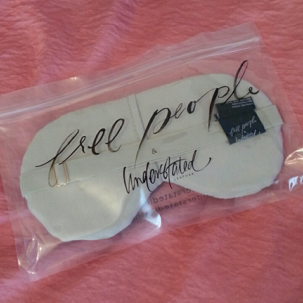 FREE PEOPLE ~ LEATHER! cooling eye mask! NEW! - Picture 4 of 8